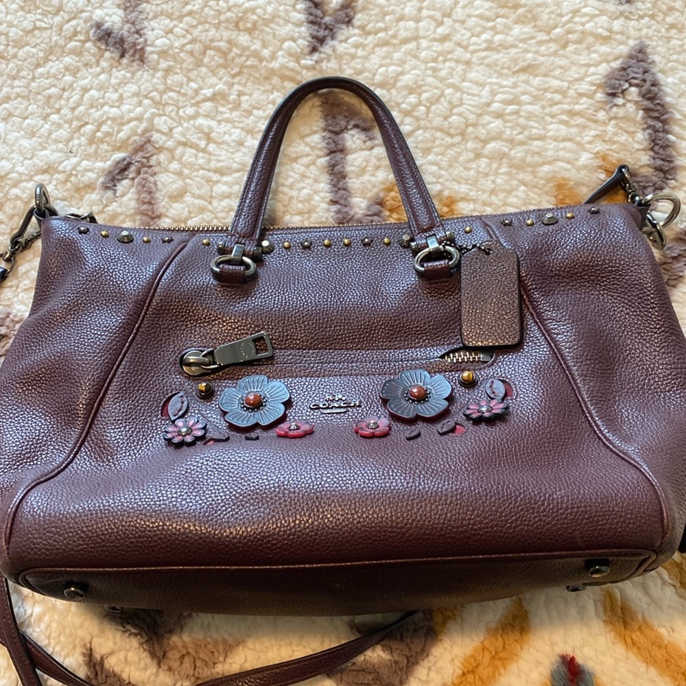 Coach Embellished soft sided purse
